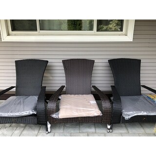 Black Coconino Wicker Chair