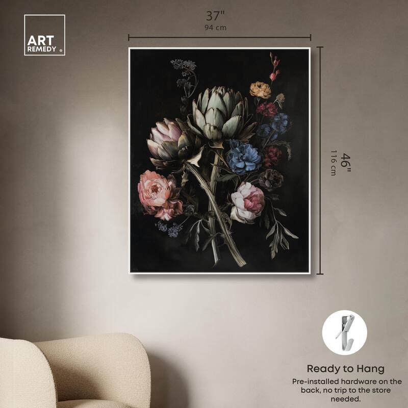 Moody Artichoke III Canvas by Art Remedy