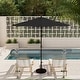 preview thumbnail 51 of 143, North Bend 9-foot Round Auto-tilt, Bronze Finish, Sunbrella Patio Umbrella by Havenside Home Black