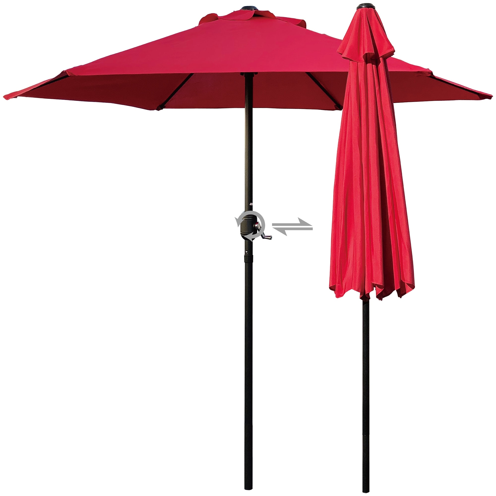 7.5 striped patio umbrella HEBEHO Outdoor 9ft, Garden parasol, Waterproof, Sun Protection, Folding Wooden Sun Shade Umbrella for Balcony, Deck, Patio, Beach Umbrella (Color : Black, Size : 270cm/9ft) : Patio The Safavieh outdoor collection vienna 7.5 Flag Crank & Tilt Round