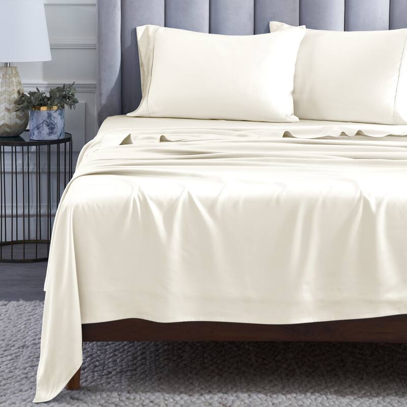 Superior Modal From Beechwood 400 Thread Count Deep Pocket Bed Sheet Set