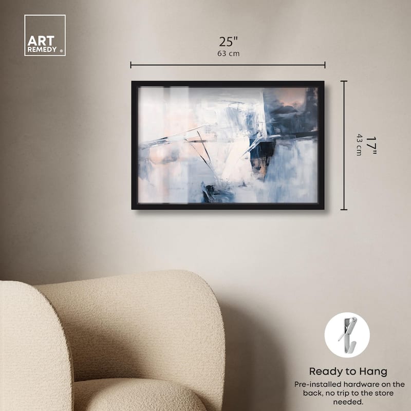 Blue Rapture I Shadowbox by Art Remedy