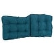 preview thumbnail 5 of 39, Multi-section Tufted Indoor Microsuede Seat/Back Chair Cushion (Multiple Sizes)