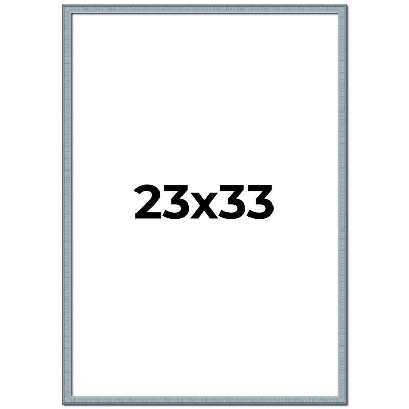 23x33 Frame Rustic Sky Blue Solid Wood Picture Frame | 0.75 Inch