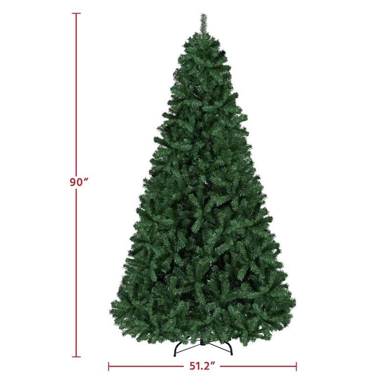 Yaheetech Premium Spruce Hinged Artificial Full Christmas Tree
