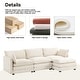 preview thumbnail 64 of 150, Corduroy Sectional Sofa with Removable Ottomans & Ultra-soft Cushions for Living Room & Bedroom