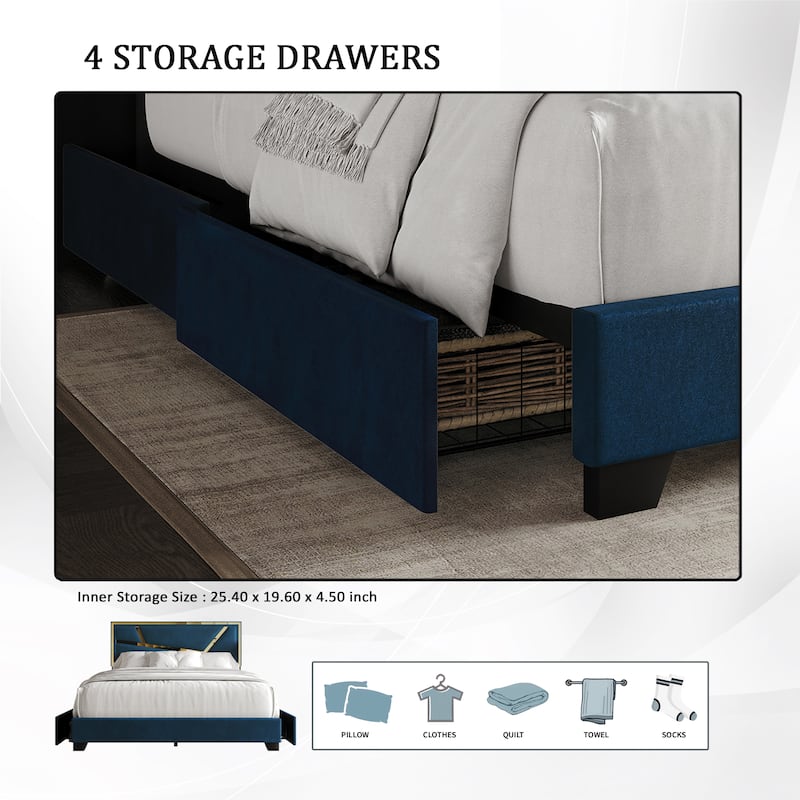 CraftPorch Elegance Platform Bed