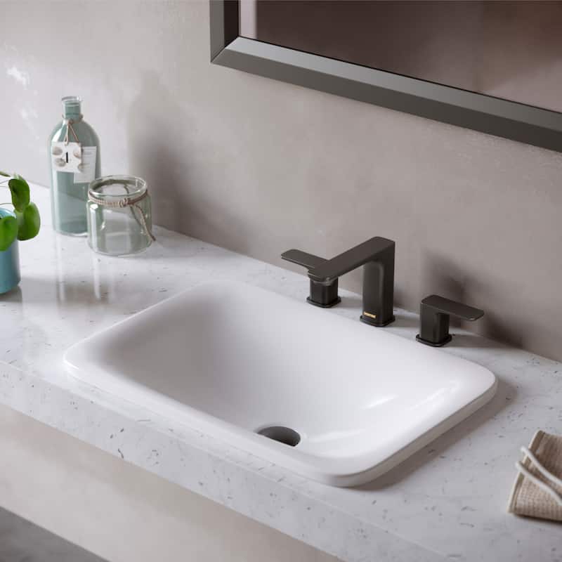 Karran Venda KBF514 2-Handle Three Hole Widespread Bathroom Faucet with Matching Pop-up Drain
