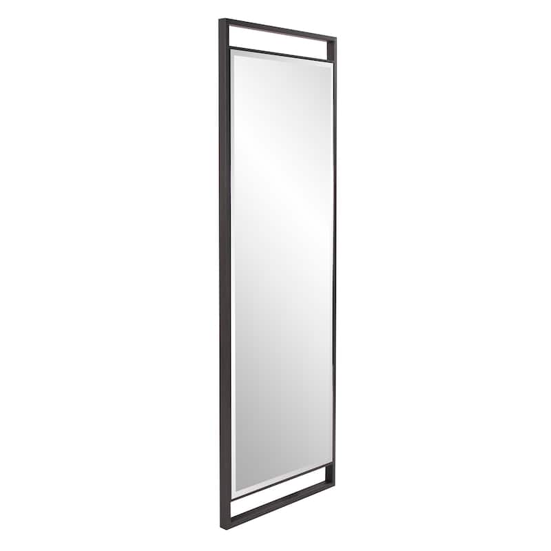Allan Andrews Silver Iron Framed Rectangular Full Length Wall Mirror - 72.5"H x 24"W
