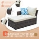 preview thumbnail 6 of 19, 3-piece Patio Furniture Sets Resin Wicker Outdoor Sectional Sofa Chat Set