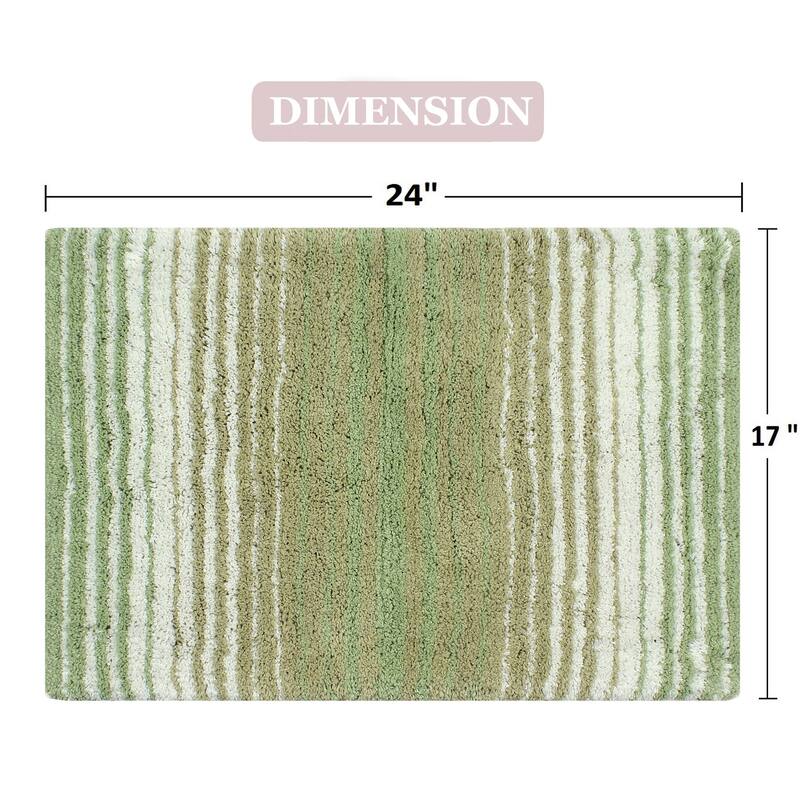 Gradiation Collection Absorbent Cotton Machine Washable Bath Rug