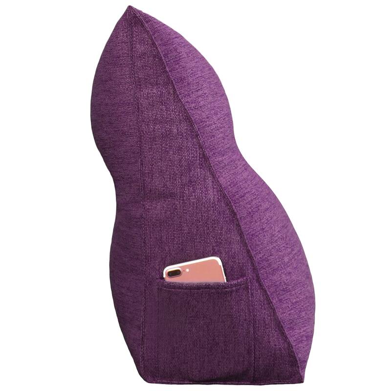 WOWMAX Bed Rest Reading Wedge Headboard Backrest Tufted Pillow