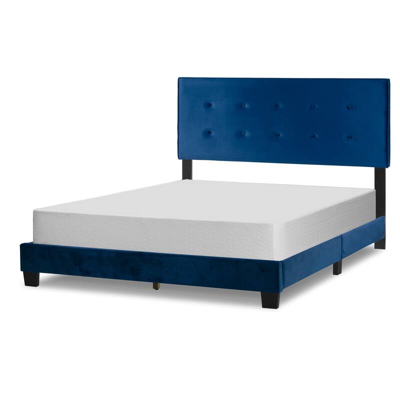 Auryon Fabric Queen Bed with Button Tufting