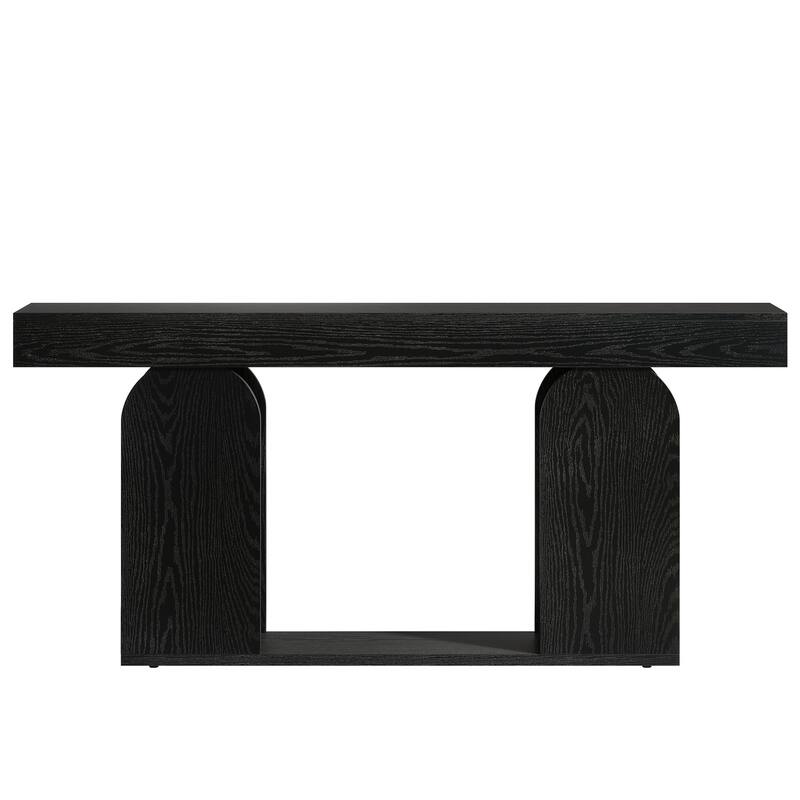 70.9" Console Table, Wood Sofa/Entryway Table with Storage Shelf, Living Room Hallway Foyer Behind Couch