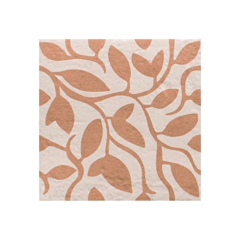 Verity Vine 8x8 Matte Porcelain Encaustic Tile - Floor, Wall, Backsplash
