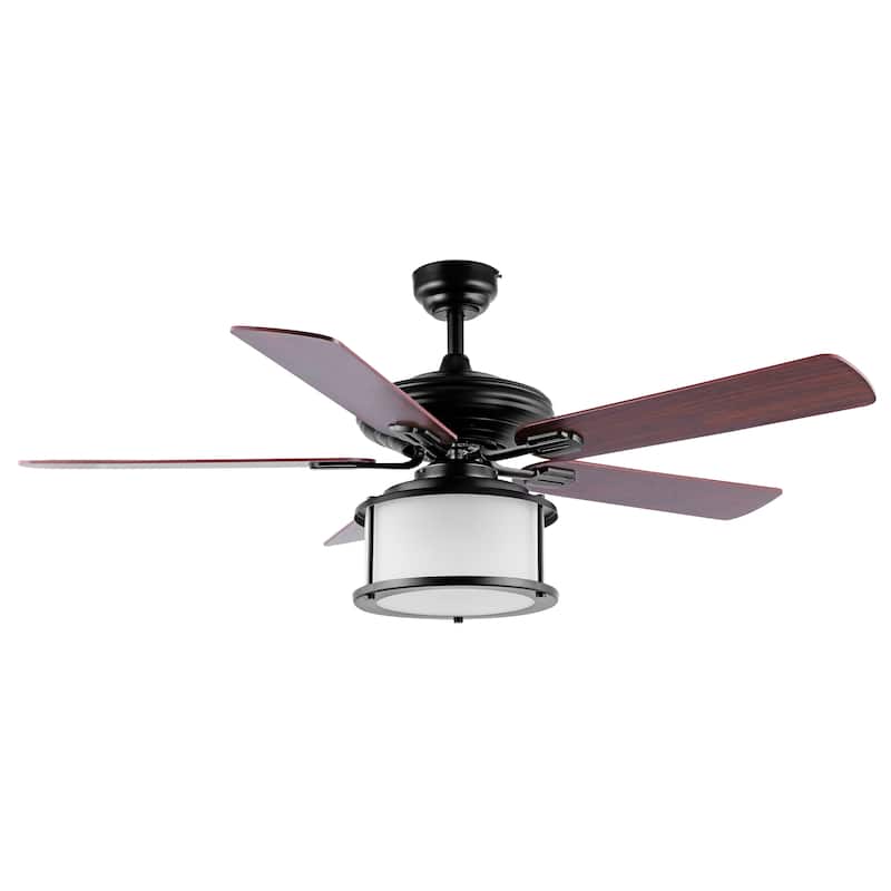 Cammy 52" 2-Light Bohemian Farmhouse Iron LED CEILING FAN, by JONATHAN Y