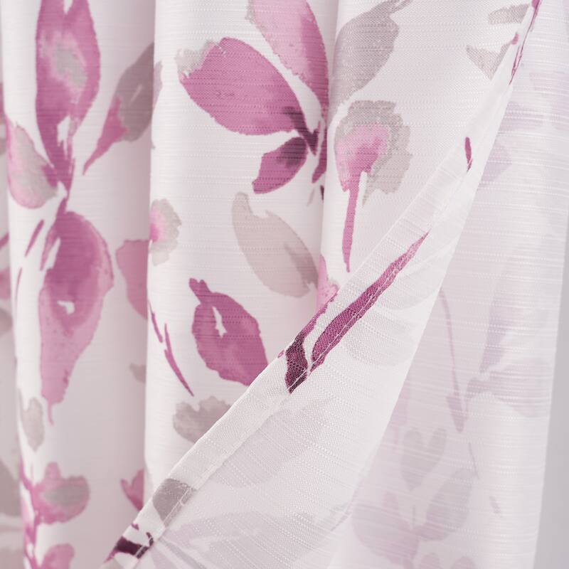 Cedar Floral Seashells Starfish Flowers Shower Curtains with Hooks