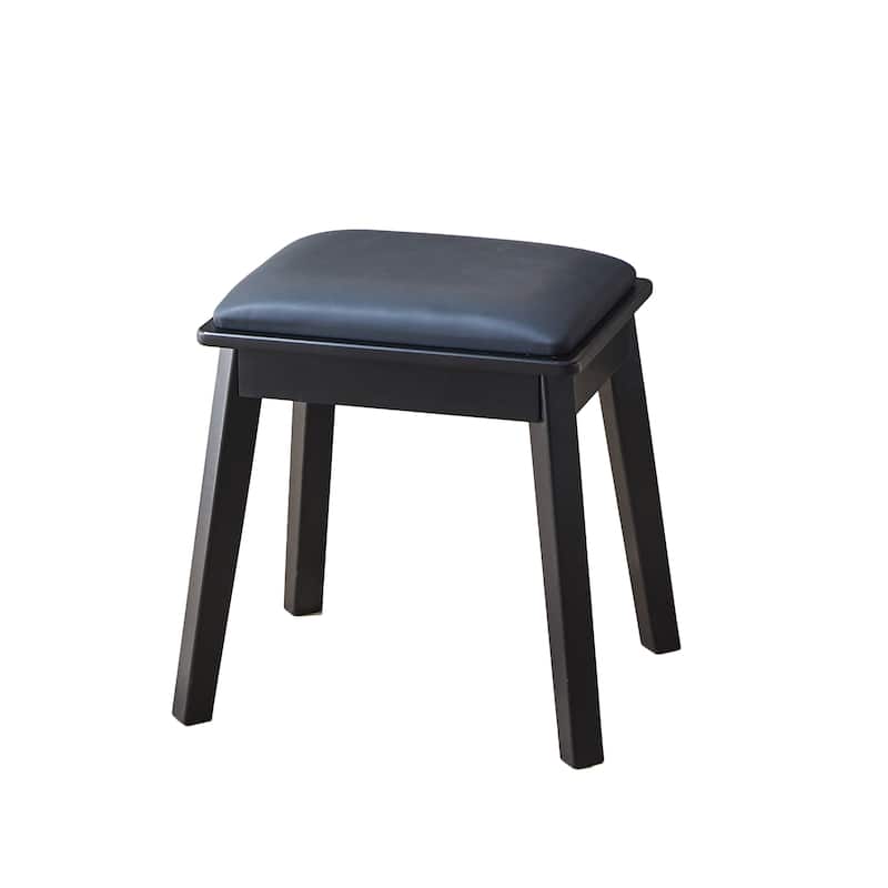 Homy Casa Modern Makeup Vanity Desk with LED Mirror & 4 Drawers