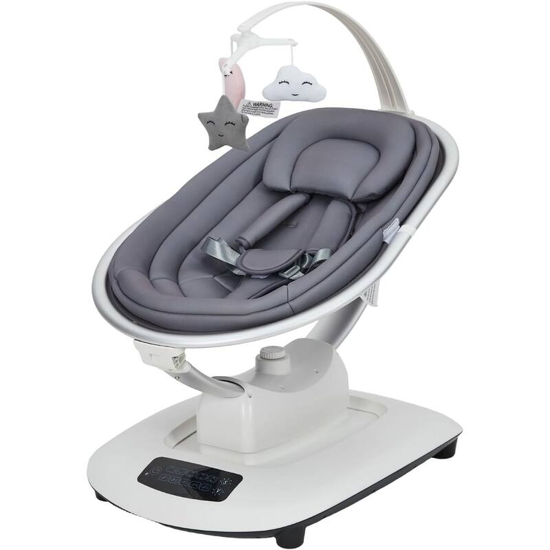 Electric Baby Swings for Infants to Toddler with 5 Motion Modes 5 Speeds, Dark Grey - Grey