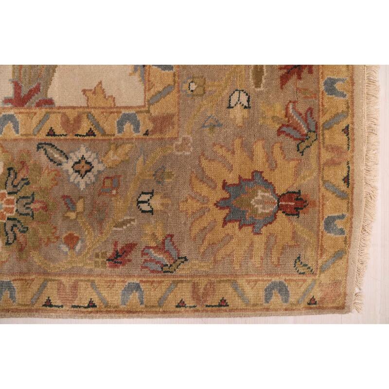 ECARPETGALLERY Hand-knotted Jules Serapi Ivory Wool Rug - 8'1 x 10'0