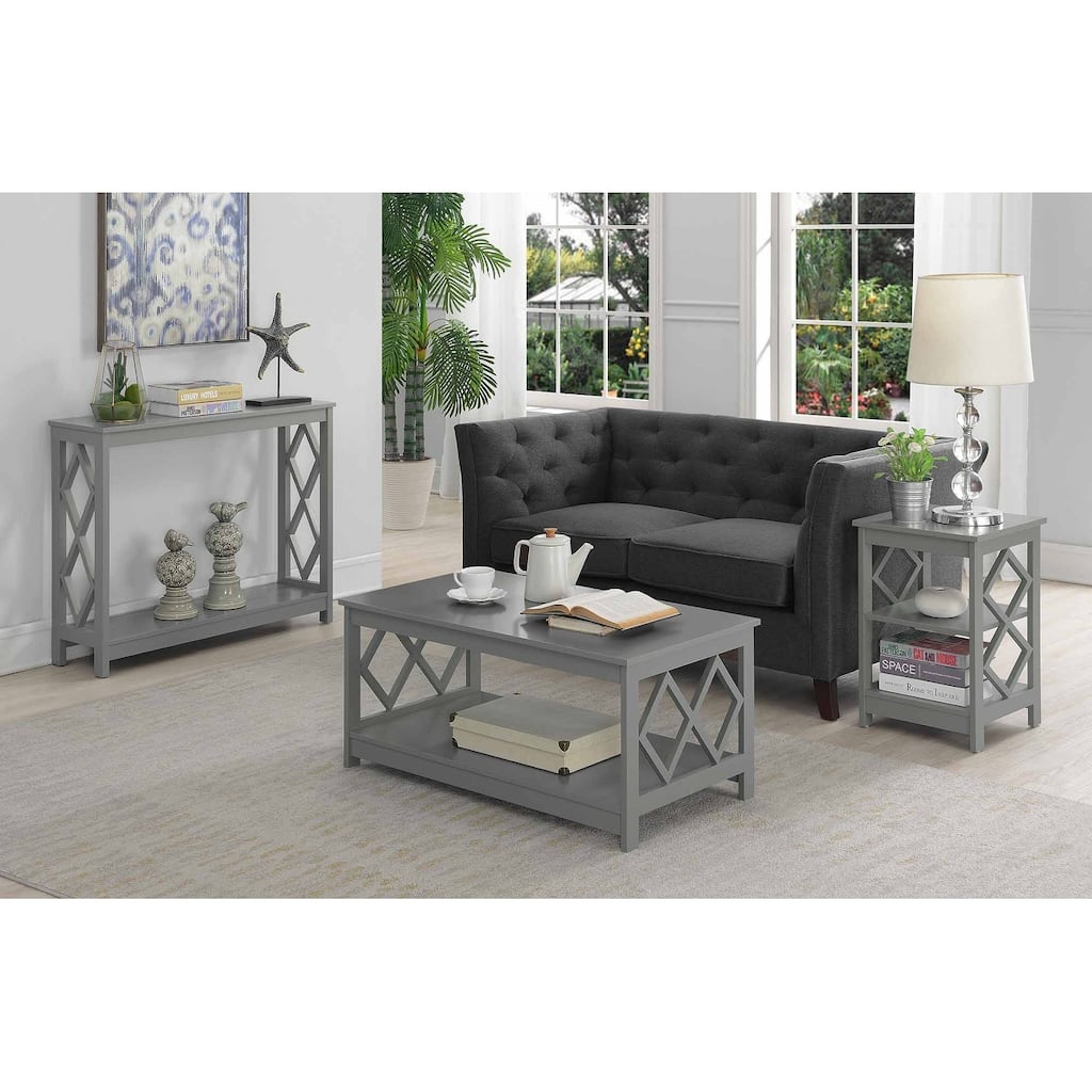 Convenience Concepts Diamond Console Table with Shelf