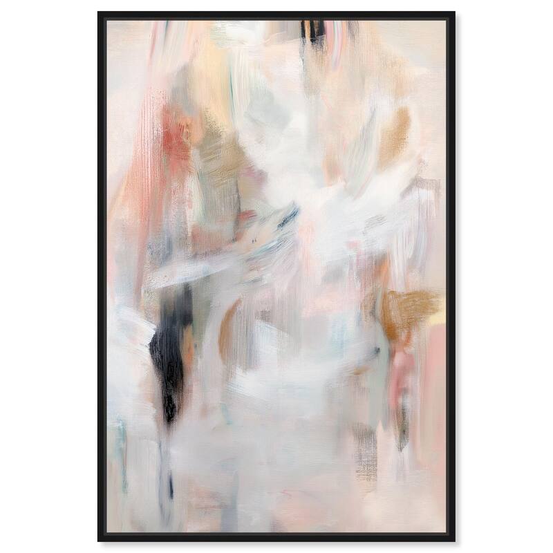 Drifting Colors II Canvas by Art Remedy - Black - 16" x 24"
