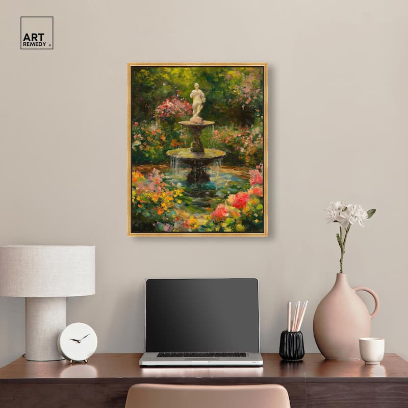 Poured Peace Canvas by Art Remedy