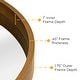 preview thumbnail 43 of 80, Classic Wooden Frame Farmhouse Round Wall Mirror