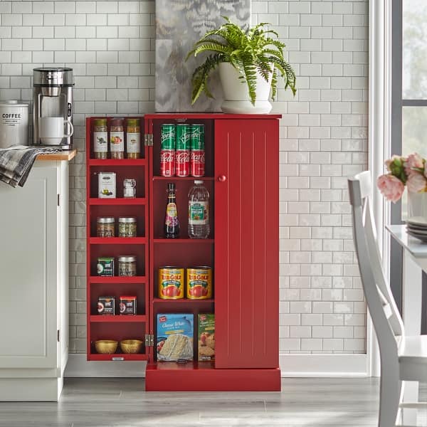 slide 2 of 10, Simple Living 2-Door Utility Kitchen Pantry