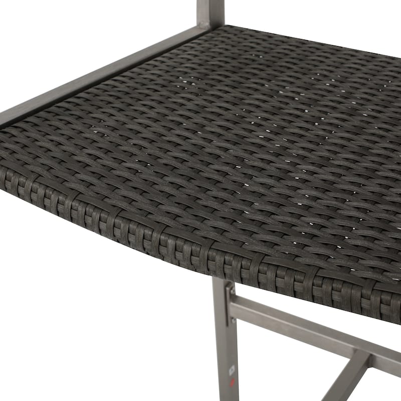 Cape Coral Outdoor 3-piece Bar Set with Glass Table Top by Christopher Knight Home