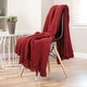preview thumbnail 96 of 131, Chanasya Textured Knit Throw Blanket With Tassels