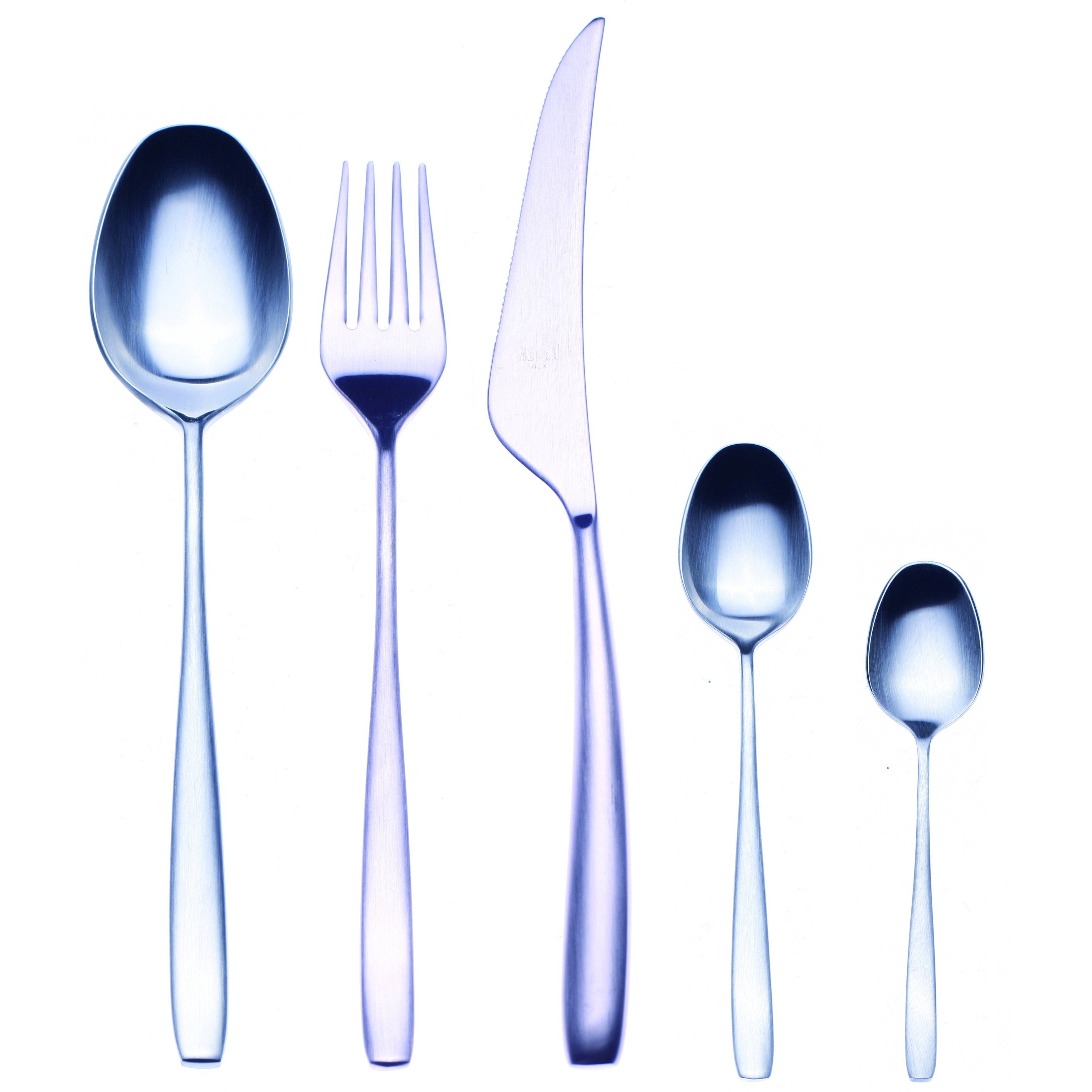 Mepra Avanguardia Flatware Set with Moka Spoons - 30 Pieces