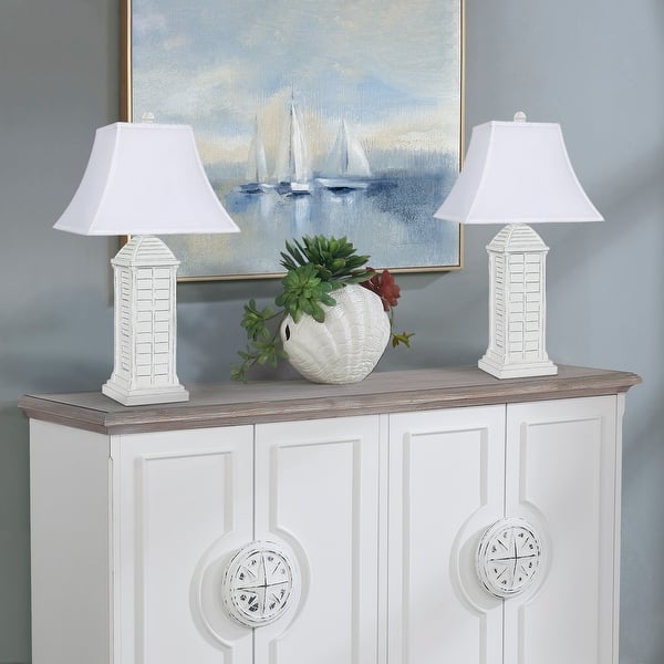 kam Udfør Misforståelse Sanibel Twin Pack Shutter Table Lamp H28" - Coastal Style - Bed Bath &  Beyond - 33312116