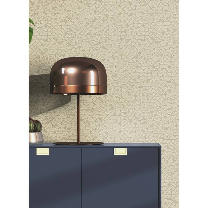 Advantage Arbus Beige Geo Wallpaper