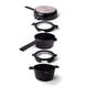 preview thumbnail 11 of 10, Alva Neat 5-Piece Recycled Aluminum Nonstick Cookware Set, PFAS Free Black