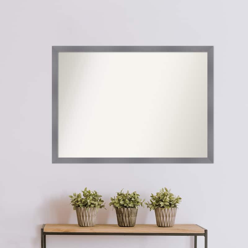 Edwin Non-Beveled Wood Framed Wall Mirror