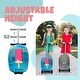 preview thumbnail 4 of 8, Lascoota Scooter Suitcase, Foldable Scooter Luggage For Kids Ages 2-5 - Ice Cream Graphic
