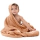 preview thumbnail 84 of 83, Comfy Cubs Hooded Baby Towels - 6 Layer, 100% Muslin Cotton - Large 32 x 32 Inch Caramel - Pack of 1