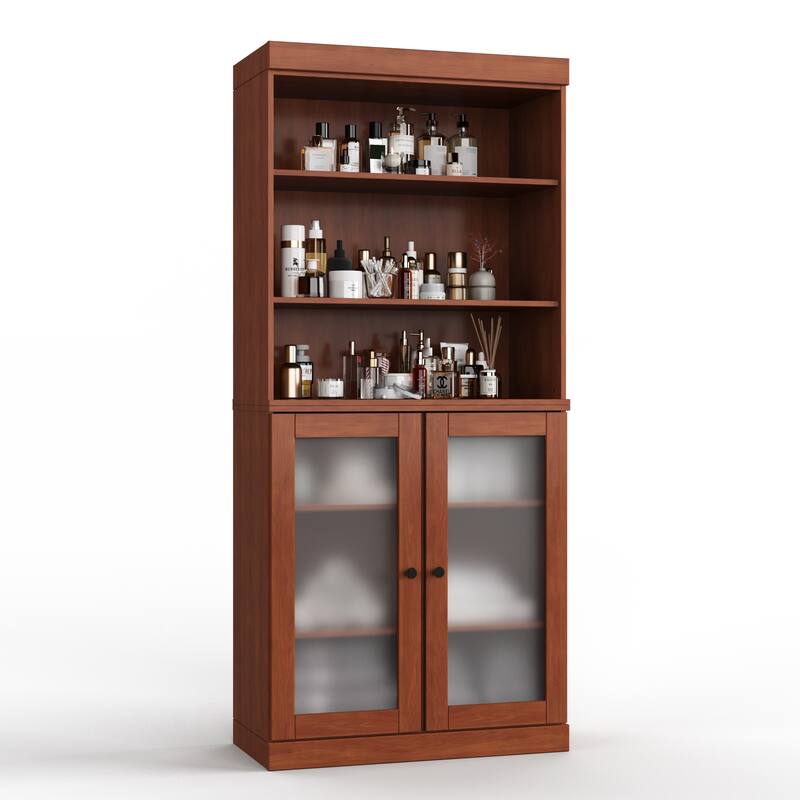 100% Solid Wood 32" Bathroom Cabinet with Optional Doors by Palace Imports