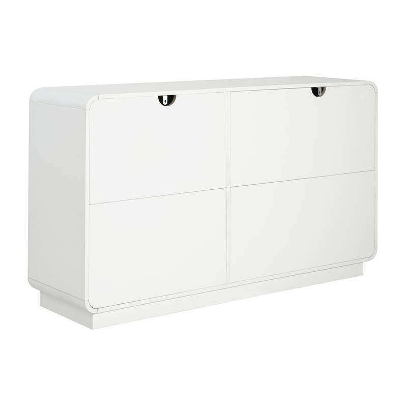 Christopher Knight Home - Modern Sideboard Buffet Cabinet with Soft-close Hinges & Deep Drawer Glides, Versatile Multi-Space Use