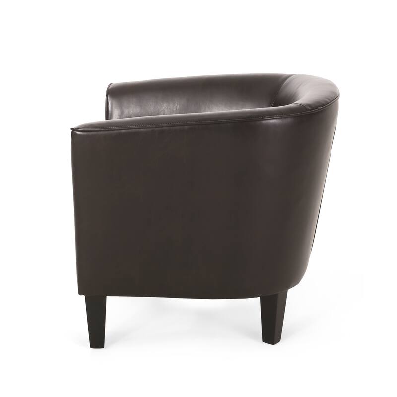 Modern Single Seat Brown Club Chair - Brown