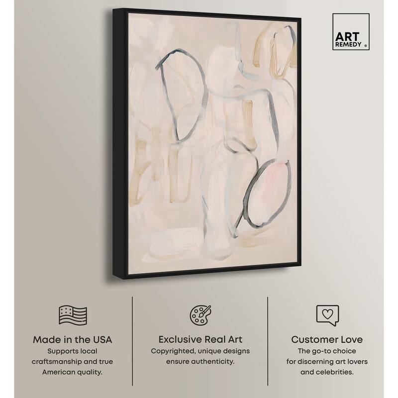 Faded Outlines II Canvas by Art Remedy