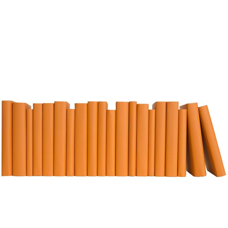 Books Orange Decorative Accessories: Tangerine Wrapped Color By The Foot
