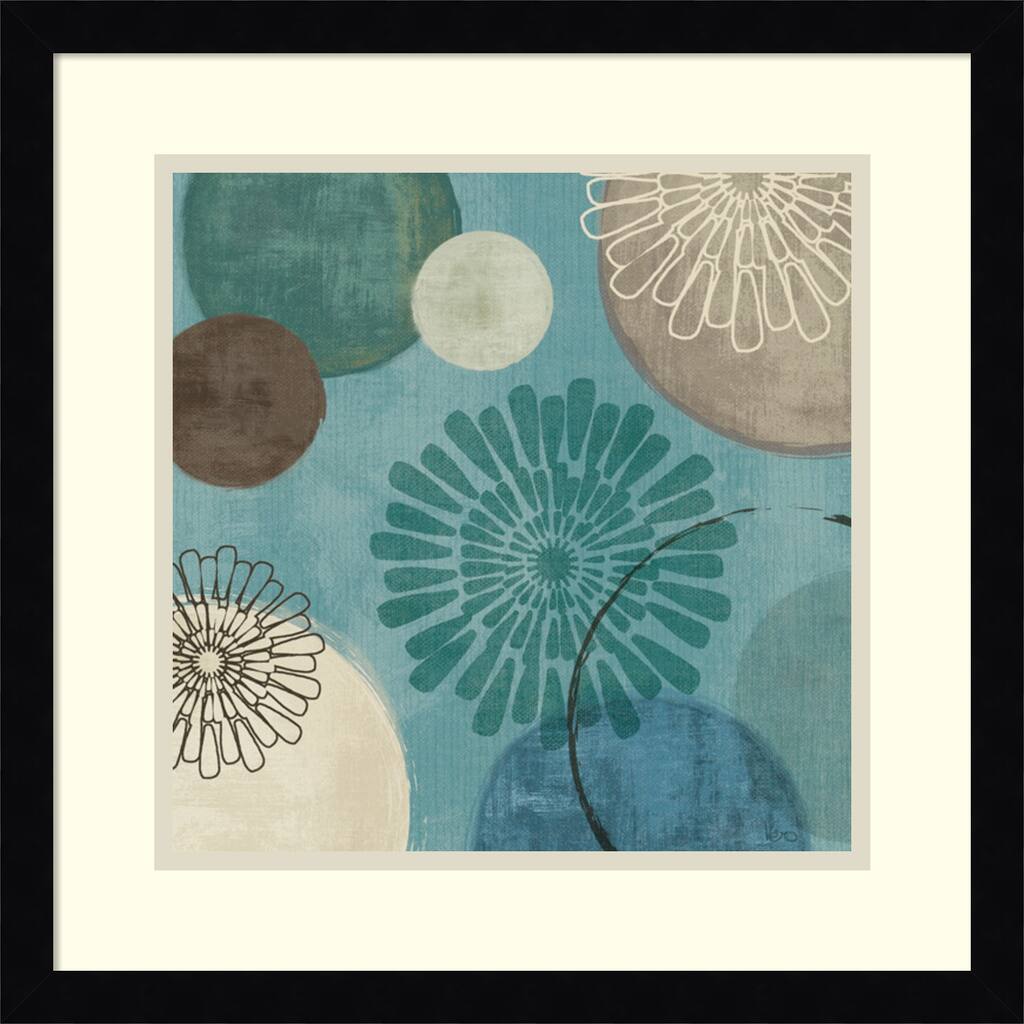 Framed Art Print 'Flora Mood II' by Veronique Charron 17 x 17-inch