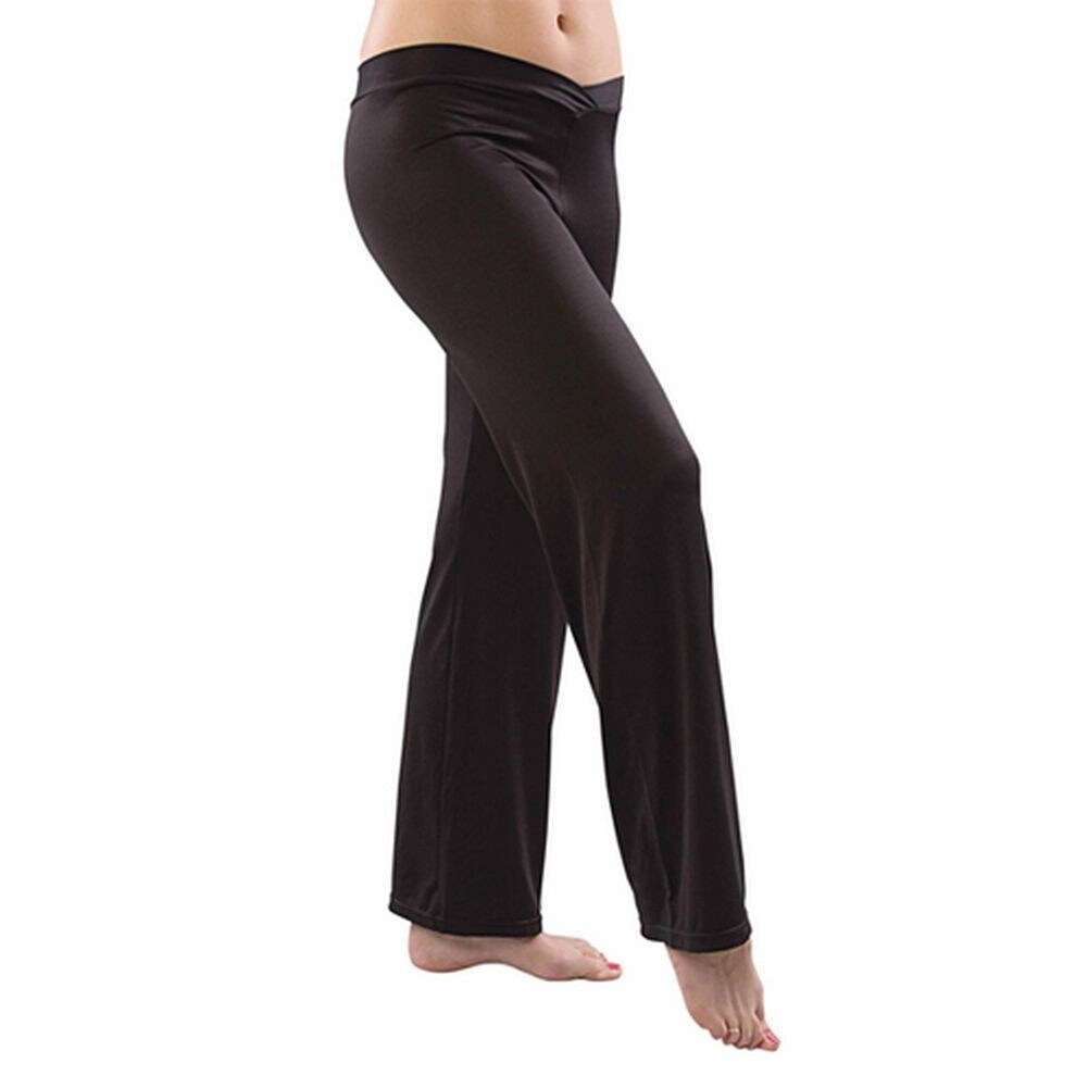 girls black dance pants