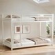 preview thumbnail 3 of 13, Heavy-Duty Metal Twin Over Twin Bunk Bed with Safety Guardrails