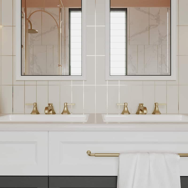Bathroom Faucet with Pop-Up Drain Lever