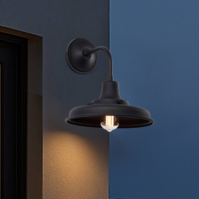 Morris Medium Outdoor Lantern Black Finish