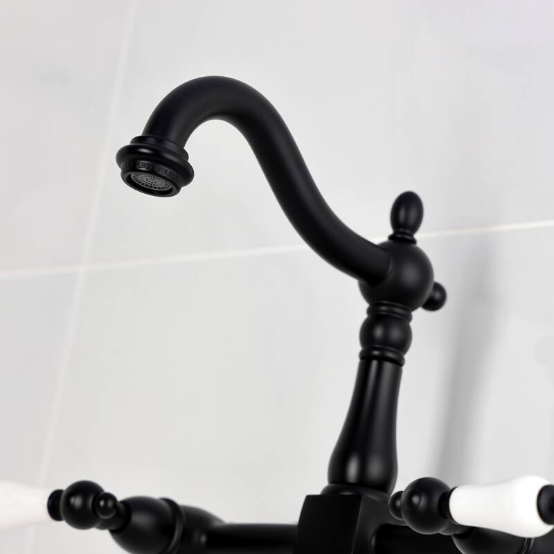 Heritage Two-Handle Wall Mount Bridge Kitchen Faucet