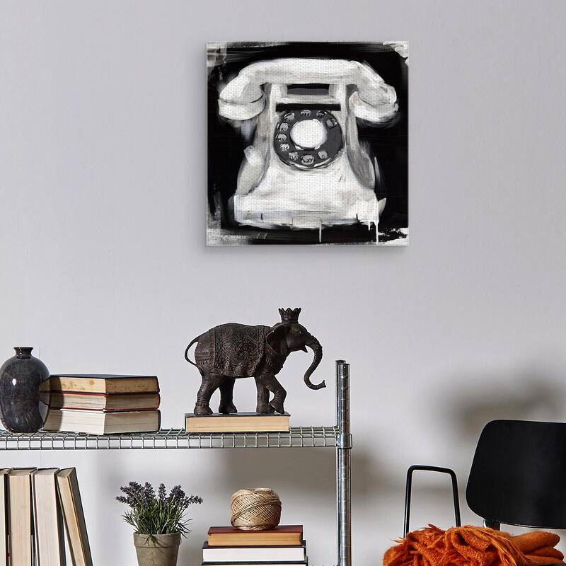 Vintage Phone by Belle Maison Canvas Art Print